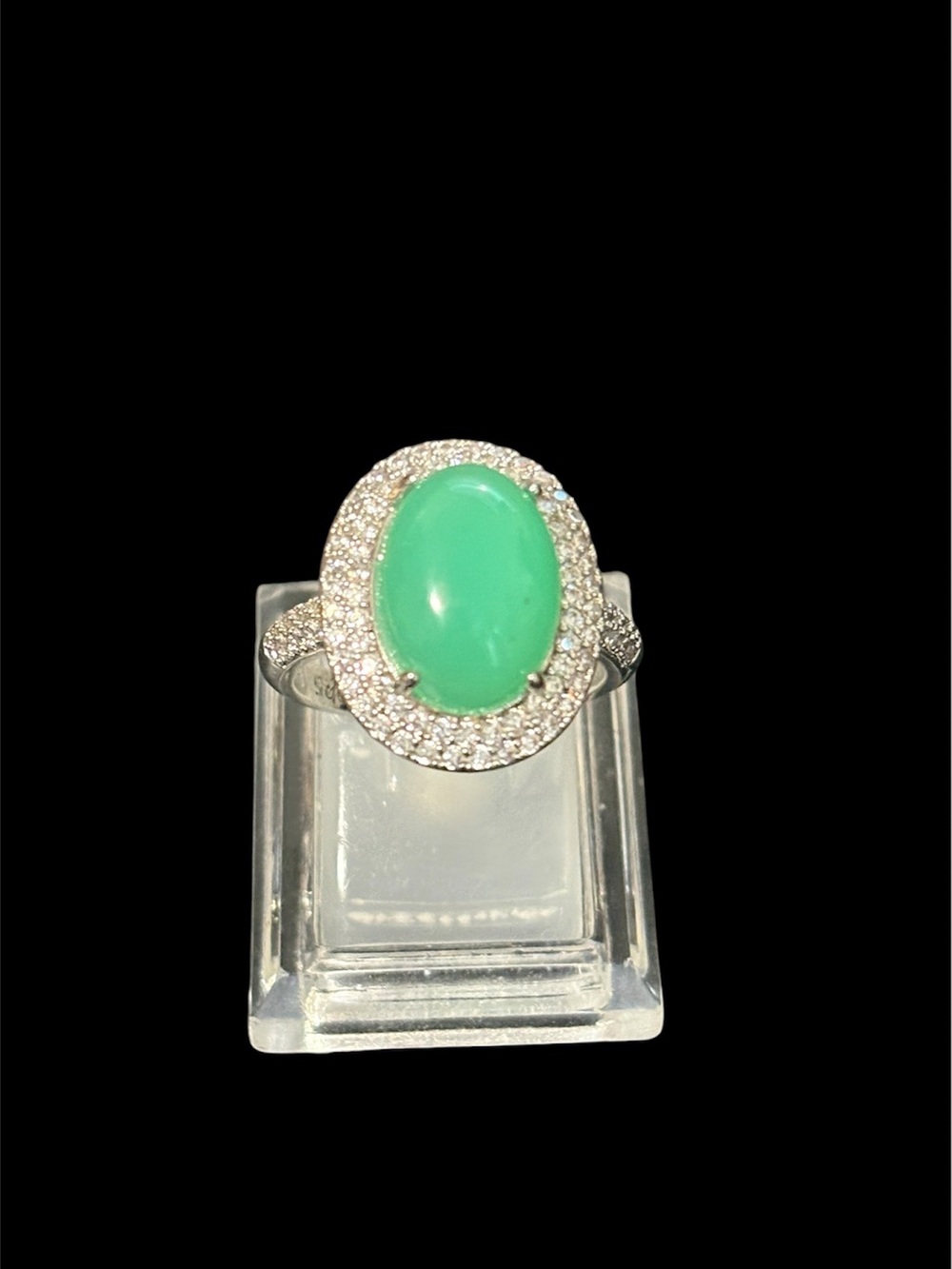 Green Halo Ring